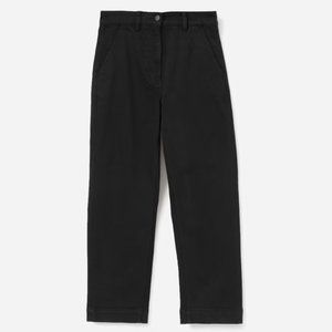 Everlane Straight Leg Crop Black Pants Trousers